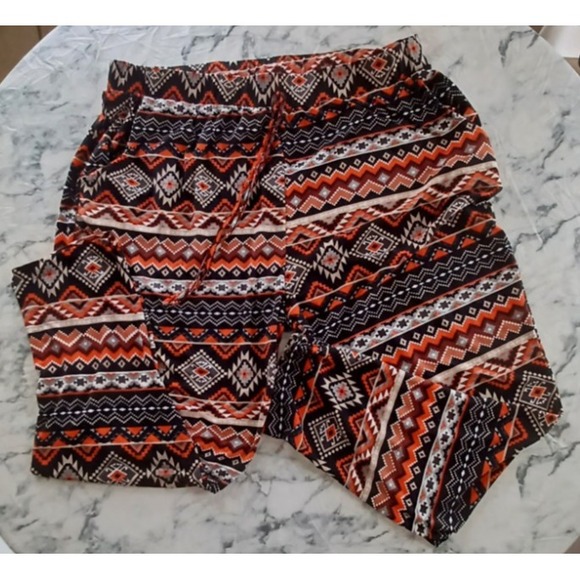 eye candy Pants - Eye Candy Aztec Yoga Pants 3X  Tribal Native Western Southwestern Stretchy